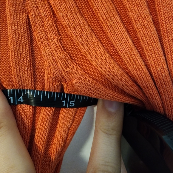 Silk Cardigan Button down y2k Vintage Ribbed - Picture 8 of 9